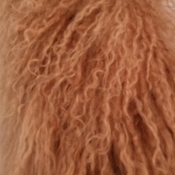 ๐ FREE GIFT INCLUDED ๐ NWOT Llama Fur Collar Suede Fall/Spring Jacket w/ Belt. - Picture 12 of 15